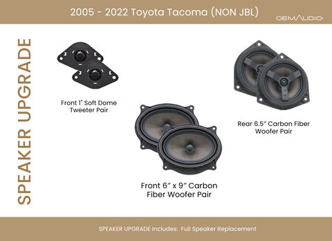 Audio OEM Speaker Upgrade for Tacoma Dbl Cab 2016-Present