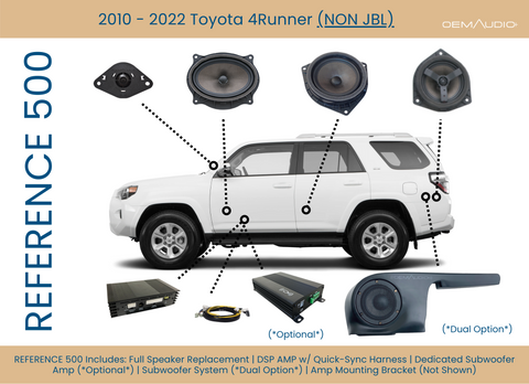 Audio OEM Complete Audio System for 5th Gen 4Runner - Reference 500