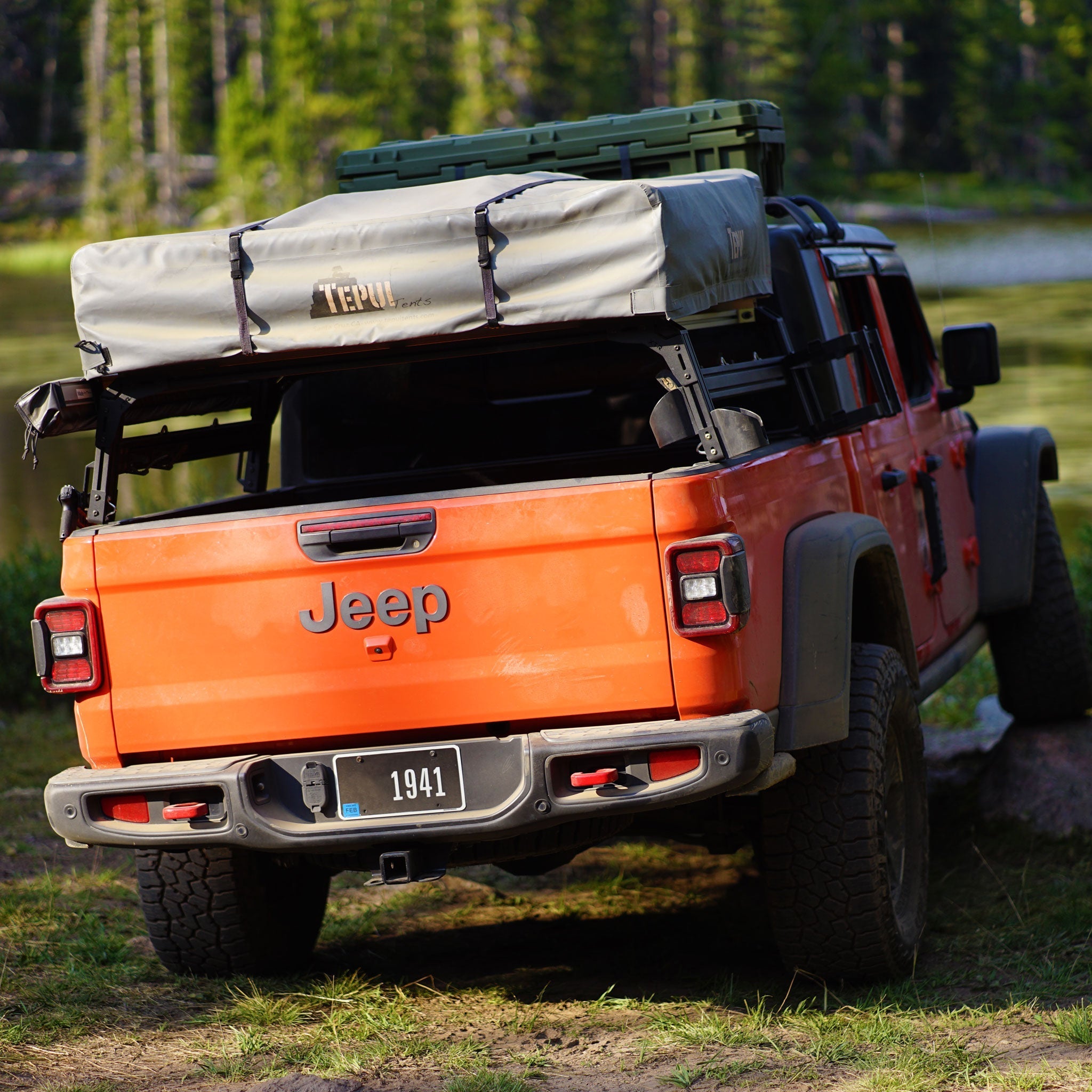 Jeep gladiator roof discount top tent rack