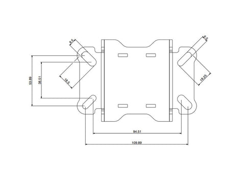 Slimline II Universal Accessory Side Mounting Brackets